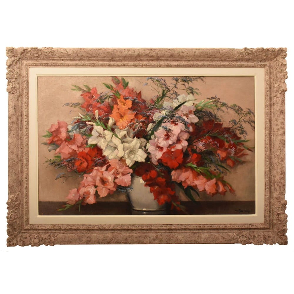 QF788 1 antique floral roses painting flower oil still life XIX.jpg